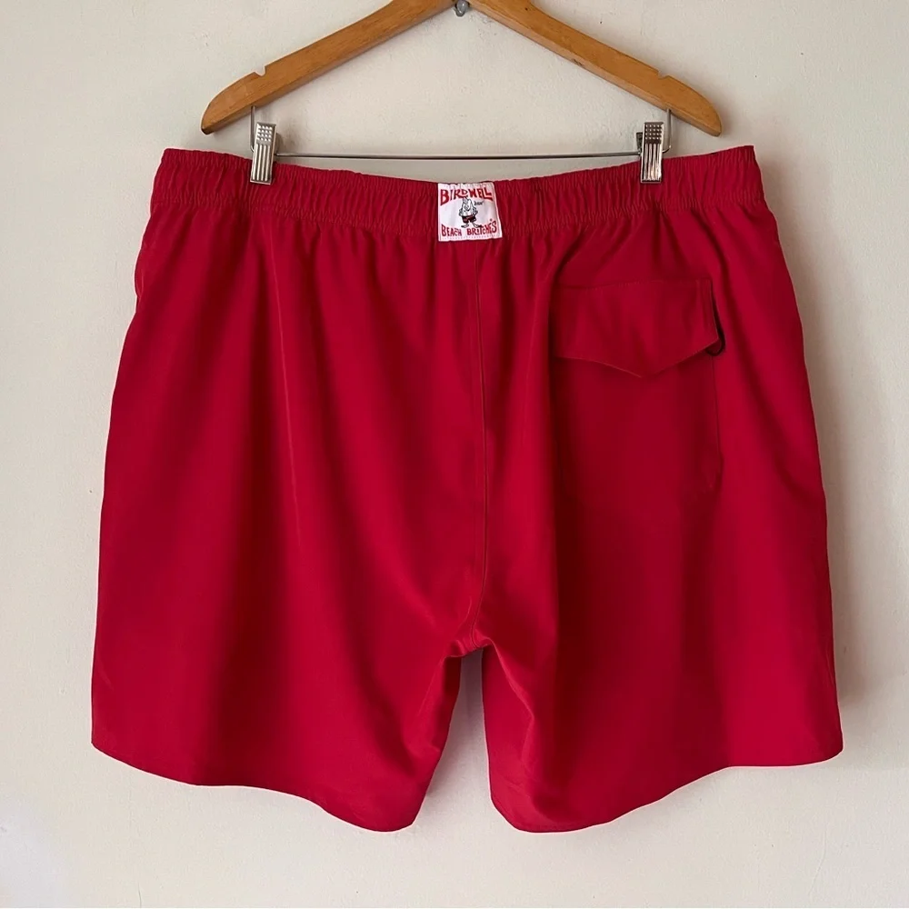 Birdwell Beach Britches Red Board Swim Lined 7.5” Inseam Shorts Sz XXL 2XL